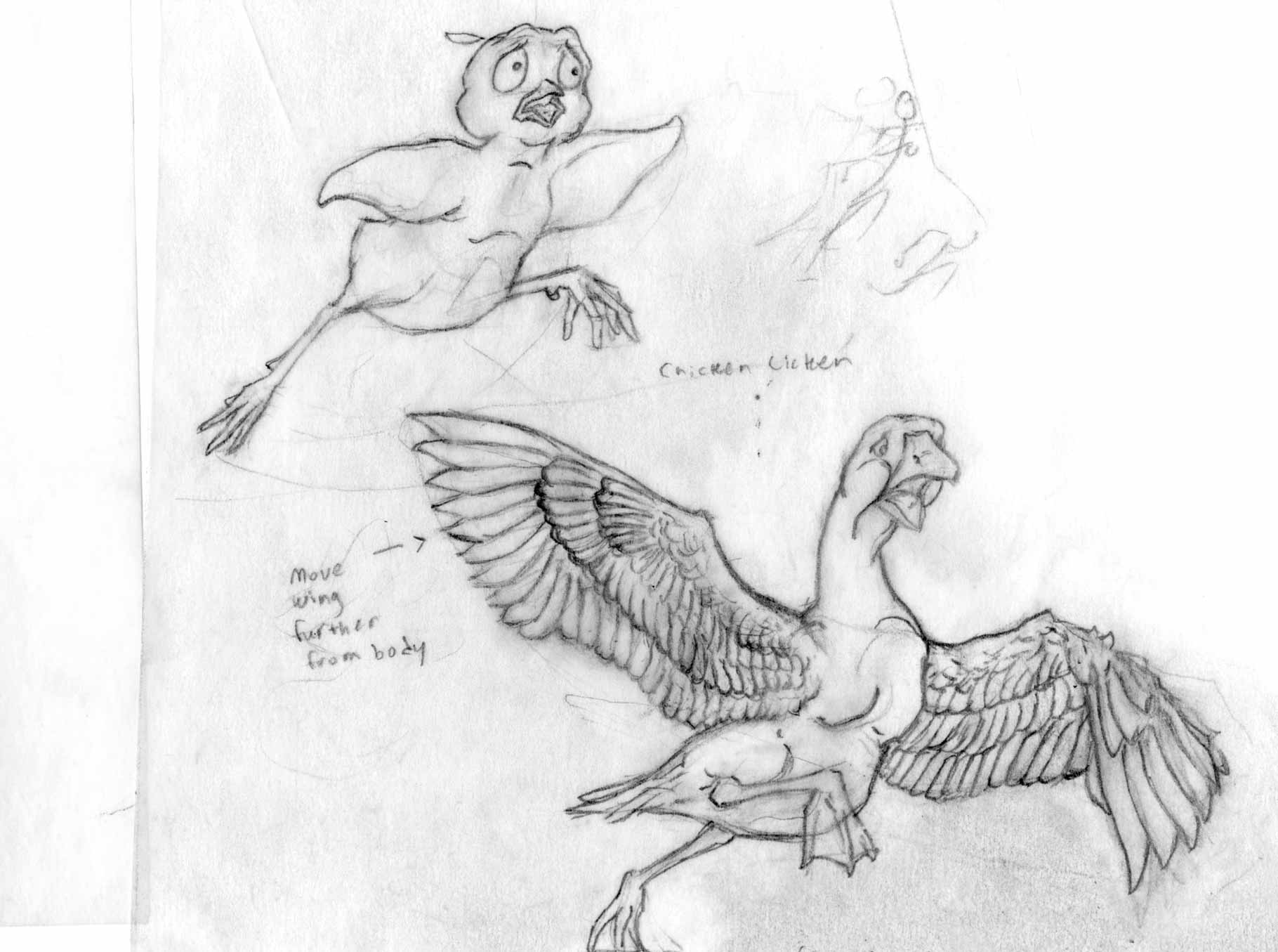 Chicken Licken and Turkey Lurkey Illustration